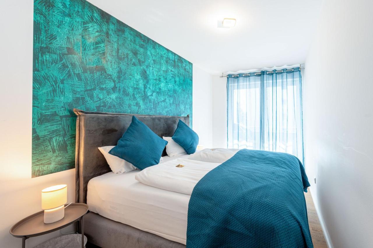 Lit Living: Luxus - Box Spring - Parking - Terrace Apartment Ludwigshafen am Rhein Bilik gambar